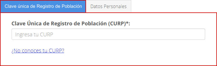 Reemprimir mi CURP